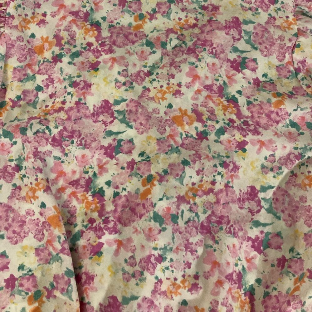 : : ALL IN FAVOR Short Sleeve Floral Faux Wrap Blouse Bodysuit : : - Picture 14 of 14